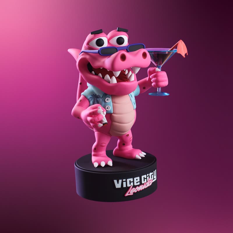 Macca the Gator figure