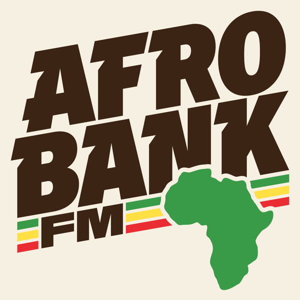 AfroBank FM logo, with a map of Africa