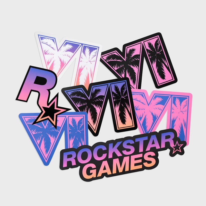 Colección de pegatinas de GTA VI y Rockstar Games